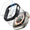 TOCOL 2+2 Stück Hülle für Apple Watch Ultra/Ultra 2 49mm Case, 2 Stück iWatch Ultra Case mit 2 Stück Displayschutzglas, 9H HD Bläschenfrei, Kratzfestes Case für iWatch Ultra 49mm, Schwarz/Transparent