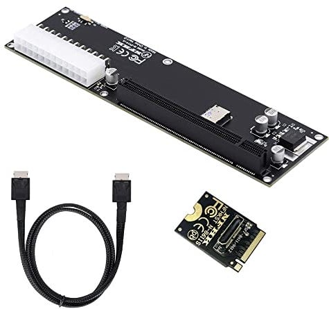 NFHK Adaptador PCI-E 3.0 M.2 M-Key a Oculink SFF-8612 SFF-8611 para tarjeta gráfica externa GPD Win Max2 y SSD