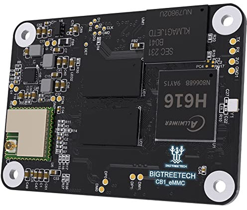 BIGTREETECH CB1 eMMC V1.1 Control Board (1GB+32GB), Support Klipper Upgrade on CB1 V2.2 Compatible with Raspberry-Pi 3B/4B, Manta M8P/M5P/M4P, Manta E3EZ Motherboard, Pi4B Adapter 3D Printer Parts