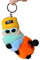 SUIOPPYUW Schlüsselanhänger Plüsch Paar Raupe Anhänger niedliche Cartoon Ornament Zubehör hängende Kugel Mini Mode, Orange, Muster 4