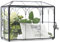Große schwarze und Glas-Kartenbox für Hochzeit mit Schloss und Schlitz – Hochzeitsumschlag-Kartenhalter für Empfang, transparente Schlossbox mit Schlüssel, geometrisch, handgefertigt,