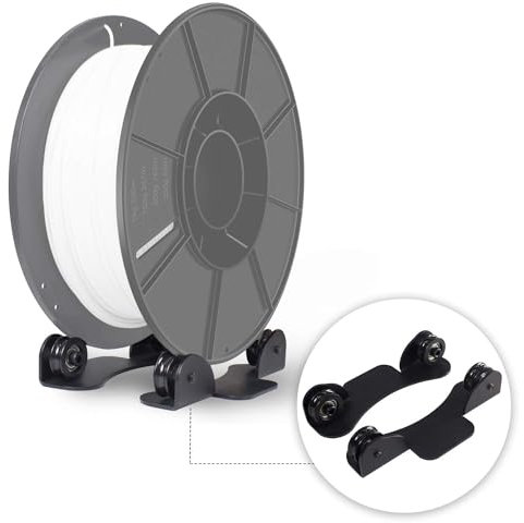 Iverntech 1 Satz 3D Drucker Filament Halter, Lager Design Filament Mount Rack Spool Halter für PLA, ABS, Holz, TPU, Nylon, Flexible 3D Druck Materialien