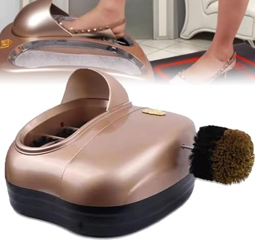 KJHYYPP Automatische Schuhsohlenbürstenmaschine, Hotel-/Staubfreier Werkstatt-Lederstiefelreiniger, Elektrische Haushaltsstiefel-/Higheels-Reinigungsmaschine