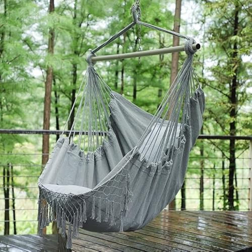 Brasilianischer Stuhl Sessel Hängesessel Hängestuhl Gartenstuhl grau 170x130