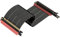 LINKUP - AVA5 PCIE 5.0 Riser-Kabel|RTX5090 RX9070 GPU Bereit|x16 128GB/s Geschwindigkeit|Fractal Design Era 2, Terra, PCIe 4.0 Kompatibel|Einzelne Umgekehrte Linkswinkel Schwarz, 24cm/Gesamtlänge 28cm