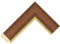 Real Wood, Hand Crafted Frames (Bezel) for the Samsung Frame TV 2021 to 2025 (Flat Oak and Gold 44mm, 32 inch)