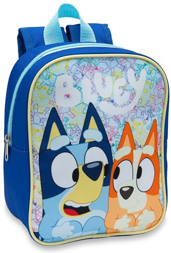 Bluey Kids Backpack Preschool Bag Toddlers Boys & Girls Mini Nursery Rucksack - Ages 1-3 years - Blue