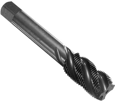 sourcing map Spiral Flute Thread Taps M20 x 1.5 H2 Metric Machine Threading Tap Bit, Nitrided Coated Screw Tapping Repair Tool, M2 High-Speed Steel (HSS)