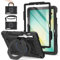 ROISKIN Case for Samsung Galaxy Tab S10 FE/S9 FE 10.9 Inch (2025/2023) & S9 11 Inch 2023: Galaxy Tab S10 FE/S9 FE/S9 Cover with Screen Protector,Rotating Stand,Pen Holder,Shoulder Strap,Black