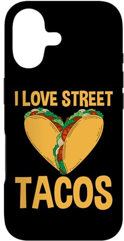Carcasa para iPhone 17 I Love Street Tacos Auténtica Delicia de Comida Mexicana -