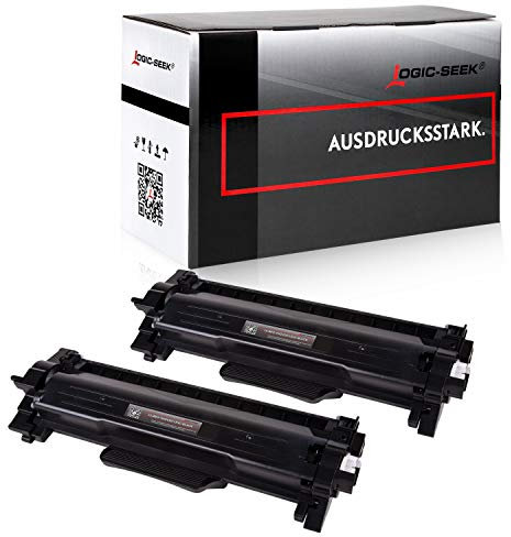 Logic-Seek TN2420 TN-2420 Doppelpack Toner kompatibel für Brother MFC-L2710DW MFC-L2710DN HL-L2350DW HL-L2310D MFC-L2750DW DCP-L2510D MFC-L2730DW DCP-L2550DN HL-L2375DW(2xBlack XXL)