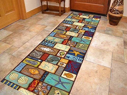Korridor Teppich- Retro Flur Läufer Teppich, rutschfeste, Breite 60cm / 80cm / 100cm erhältlich, Länge Anpassbare for Corridor (Size : 60×200cm)
