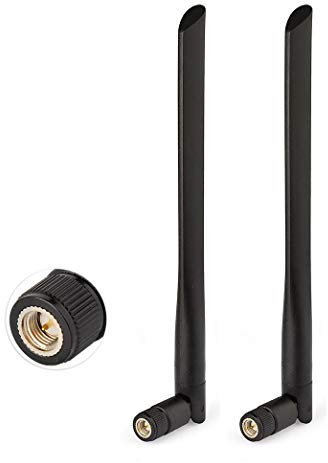 Bingfu Antenne 4G LTE Intérieur Amplificateur GSM SMA Mâle 7dBi Antenne pour Orange SFR Bouygues Telecom Free Mobile Huawei D-Link ZTE 4G LTE Routeur Passerelle Modem Point d'accès,2 Paquets