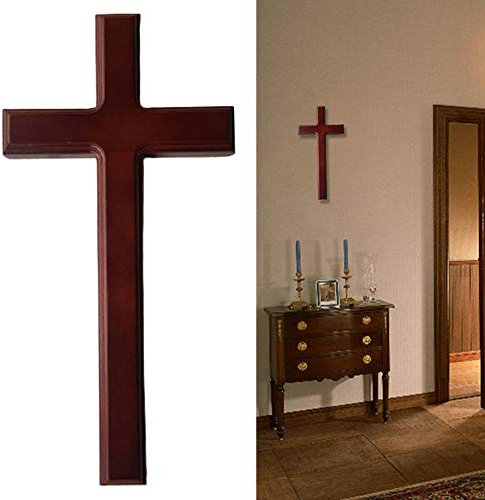 OSISTER7 Christliches Kreuz aus Massivholz Wanddeko Kirche Hängende Wanddekoration Moderne Wohnkultur - Perfektes christliches Geschenk