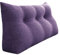 VERCART Keilkissen Bett Großes Rückenkissen Bett Kopfteil Bequemes Lesekissen für Bett und Sofa 2 in 1 Rückenlehne und Kopfkissen Couchkissen Langes XXL Lendenkissen Leinen 100cm Grauviolett