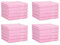 Betz 20 Stück Gästehandtücher Palermo 100% Baumwolle Größe 30x50 cm Farbe Rosé
