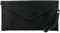 modamoda de T106 Damen Wildleder Rauleder Clutch Umhängetasche Abendtasche handmade in Italy, Farbe:Schwarz