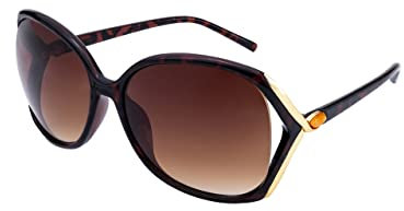 SQUAD Sonnenbrille für Damen, groß, modisch, 100% Schutz UV400, 3ew981c4 Carey Goldfarben