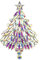 Clearine Weihnachtsbaum Brosche für Damen Funkelnde Marquise-Strass Pin für Kleidung Weihnachten Iridescent AB Silber-Ton