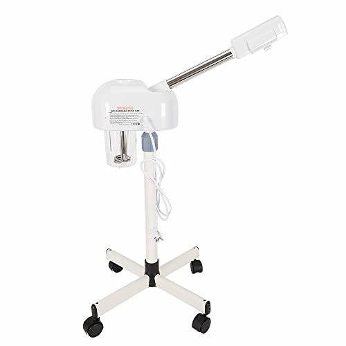 Gesichtsdampfer, 2 in 1 Facial Steamer 50W 50Hz Ozon Gesichtssauna Höhenverstellbar Kosmetikstudio Verdampfer mit Drehbare Düse für Salon und Zuhause
