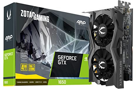 Zotac Gaming GeForce GTX 1650 AMP CORE 4GB GDDR6 128-bit Gaming Scheda grafica Super Compatta, ZT-T16520J-10L