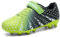 ASHION Fußballschuh Kinder Footballschuhe Outdoor Athletic Soccer Schuhe,B Blau Grün,31 EU