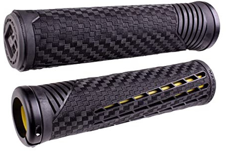 Odi CF Grips - Lock-On Negro/Amarillo