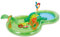 Summer Wave jungle-themed pool Play Center Inflatable Splash Pool with Sprayer and Toss Rings, Inflatable monkey, and toucan on sides, For Kids Aged 2+