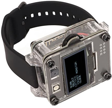 WiFi Deauther Watch SE ESP8266 Programmierbares Entwicklungsboard, WiFi-Testtool mit OLED-Display, Wiederaufladbarer 500-mAh-Akku