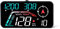 AMROOLOO Large Screen Car Head up Display, KM/H und MPH, GPS Tachometer, mit Geschwindigkeits- und Müdigkeitserinnerung, geeignet für alle Fahrzeuge