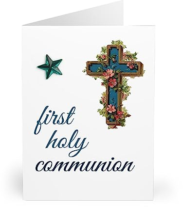 First Holy Communion Card | Divine Blessings for a Special Occasion