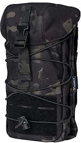 IDOGEAR Taktische Tasche Molle Drawstring Magazin Dump Pouch Mag Recycling Pouch Universal Tasche (camo Black)