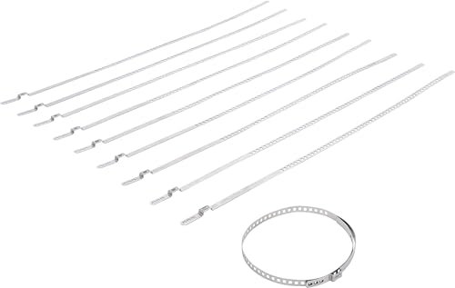 BGS 70328 | Achsmanschetten-Schellen-Satz | Edelstahl | rostfrei | 7 mm | 50 - 120 mm | 10-tlg.