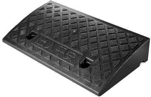 Wensmy Plastic Threshold Ramp Portable Lightweight Wheelchair Ramp Mobility Door Ramp Door Step Kerb Ramp for Car Doorways Wheelchairs Bicycles (50x27x6.7cm)