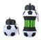 Genérico Botella de Agua Deportiva de Acero Inoxidable para Fútbol, 550ml, con Correa, para Niños y Adultos, Color Blanco