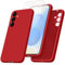 jrester Hülle kompatibel mit Samsung Galaxy S24/S25 5G Hülle mit 3 Stück Gehärtetes Glas Schutzfolie, Rot Weich Silikon Schutzhülle für Samsung Galaxy S24/S25 5G
