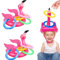 Party Spiele Flamingo Aufblasbare Ring Werfen Spiel, Pool Spielzeug Geeignet Für Sommer Hawaii Partys, Hochzeiten, Sommer Pool Partys, Outdoor Und Indoor Spiele (14 Stücke)