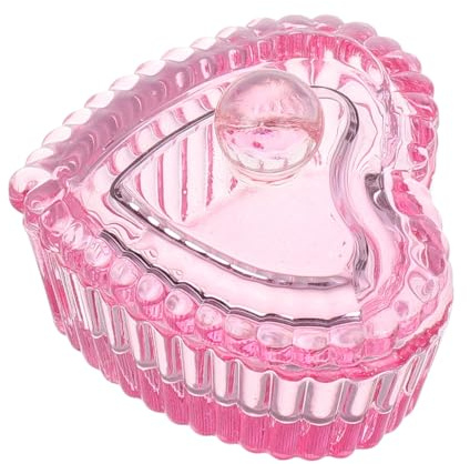 Alipis Herzförmiger Kristall glasbehälter mit Deckel Nagellackentferner topf Nagelpinsel reiniger Multifunktionaler Nagelkunst pinselhalter Japanischer Stil Nagelpflege Zubehör