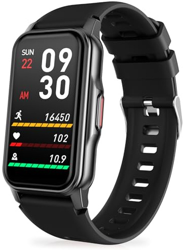 Fitness Tracker, Fitness Watch with 24/7 Heart Rate Blood Pressure Oxygen Sleep Monitor, Step Counter with 100+ Sports Modes, Smart Watches Health Pedometer for Men Women