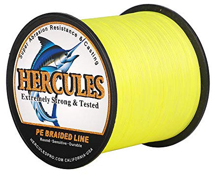 HERCULES Super Cast 100m - 2000m Yards Geflochtene Angelschnur 10lb - 300lb Test für Salzwasser Süßwasser PE Geflecht Fischdraht Superline 8 Stränge