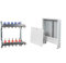 Fußbodenheizung Verteilerschrank Aufputz AP + Heizkreisverteiler SET Heizung Verteiler-Set AP-HKV HKV4AP4-5