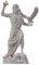 Zeus Griechischer Gott Jupiter Donner Statue Figur Alabaster 18 cm
