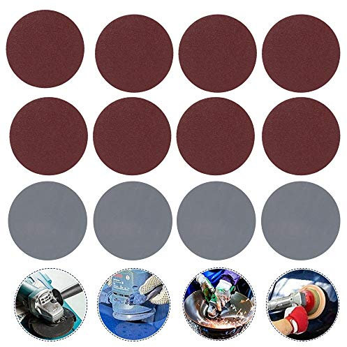 Lot de 100 disques abrasifs de 75 mm pour perceuse à papier abrasif grain 80/100/180/240/600/800/1000/2000/3000