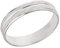 Ardeo Aurum Trauring Unisex Damenring Herrenring aus 375 Gold Weißgold massiv hochglanz diamantiert Ehering Größe 70