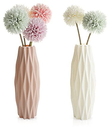 GmeDhc Vasi per Piante, 2 Pezzi Vaso di Fiori Balcone Colorati vasi in Plastica per Fiori, per Arredo Casa, Giardinaggio, Vasi da Fiori per Interni, Decorazioni per Interni