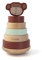 Trixie Baby Stapelturm mit Ringem aus Holz Mr. Monkey AFFE braun