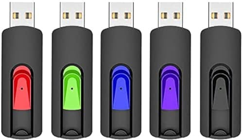 RAOYI 5 Pack 64GB USB Flash Drive, USB 2.0 Memory Stick Thumb Drives Jump Drive Pen Drive for PC Laptop Computer - 64G Multipack