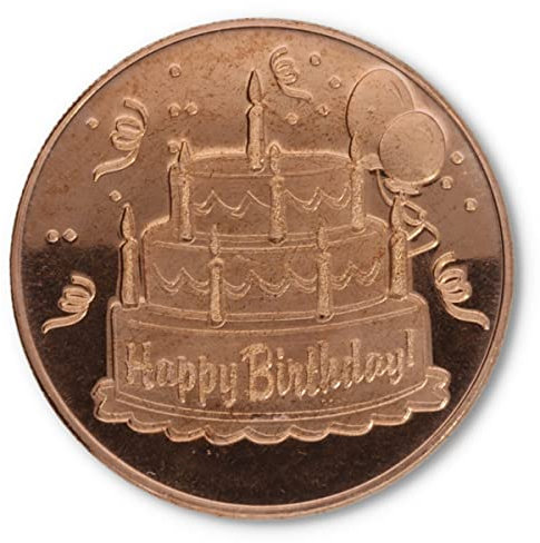1 Unze (AVDP) .999 fein Kupfer Happy Birthday