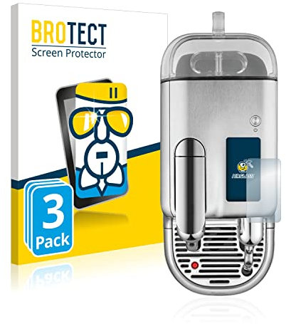 BROTECT (3 Stück Schutzglas für Sage Nespresso Creatista Pro Schutzfolie Made in Germany Panzer Folie Glas Displayschutz [ 9H, Anti-Fingerprint]