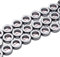 HAAMIIQII 35pcs 12mm natürliche schwarze Hämatit Lose Edelstein Perlen Kreis Form Abstandsstein Perlen für Schmuck Herstellung DIY Armband Halskette